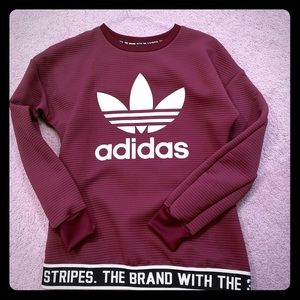 Adidas crewneck - maroon